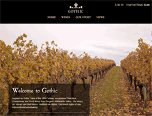 Tablet Screenshot of gothicwine.com